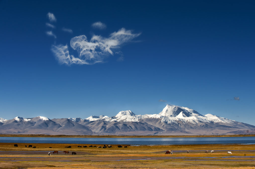 Озеро манасаровар в тибете