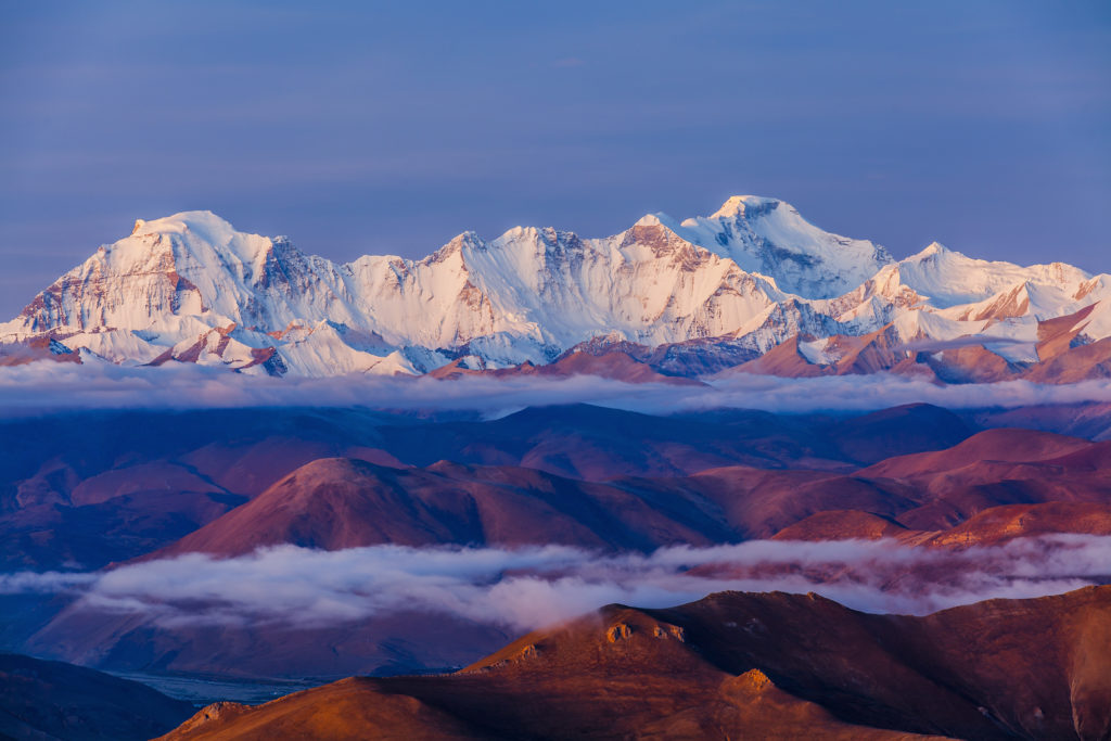 Highest mountains in Tibet